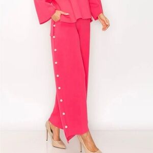 Joh Apparel Ladies Farrah French Scuba Pearl Long Pant M NWT